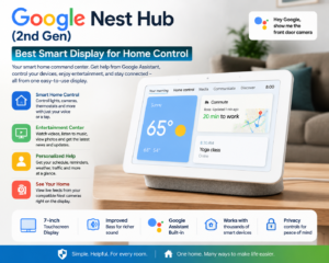 Google Nest Hub (2nd Gen) – Best Smart Display for Home Control