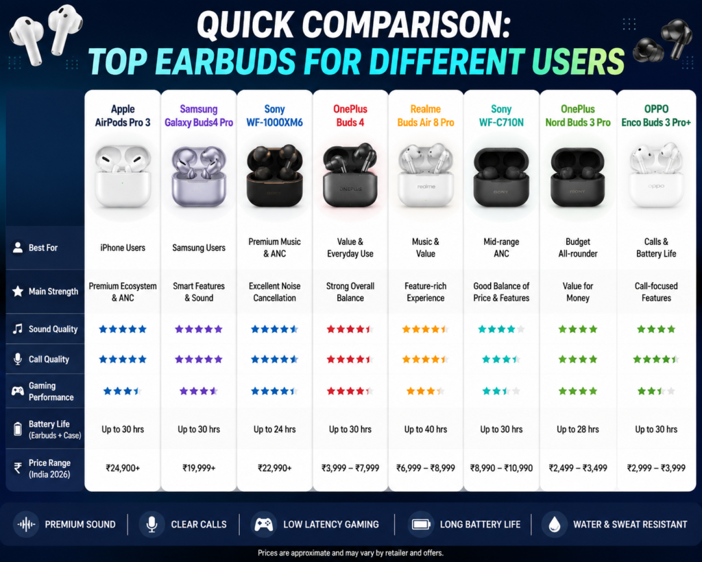 Apple AirPods Pro 3 wireless earbuds with Active Noise Cancellation and premium audio features for iPhone users