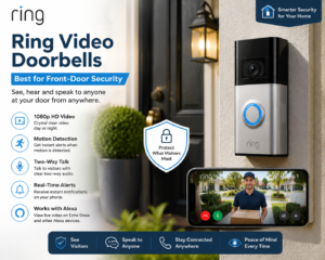 Ring Video Doorbell smart security device for front door protection
