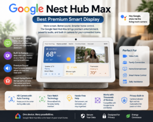 Google Nest Hub Max smart display for home control