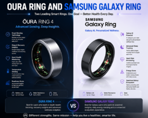 Smart Rings in 2026 comparison featuring Oura Ring and Samsung Galaxy Ring