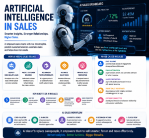 Artificial intelligence in sales helping businesses improve customer insights, sales forecasting and revenue growth