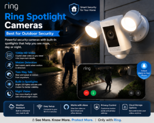 Ring Spotlight Camera smart outdoor security camera with lighting