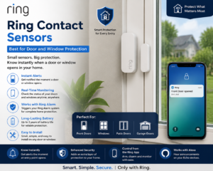 Ring Contact Sensors for smart door and window security protection