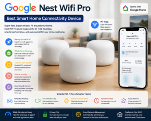 Google Nest WiFi Pro smart home connectivity device