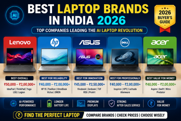 Best Laptop Brands in India 2026