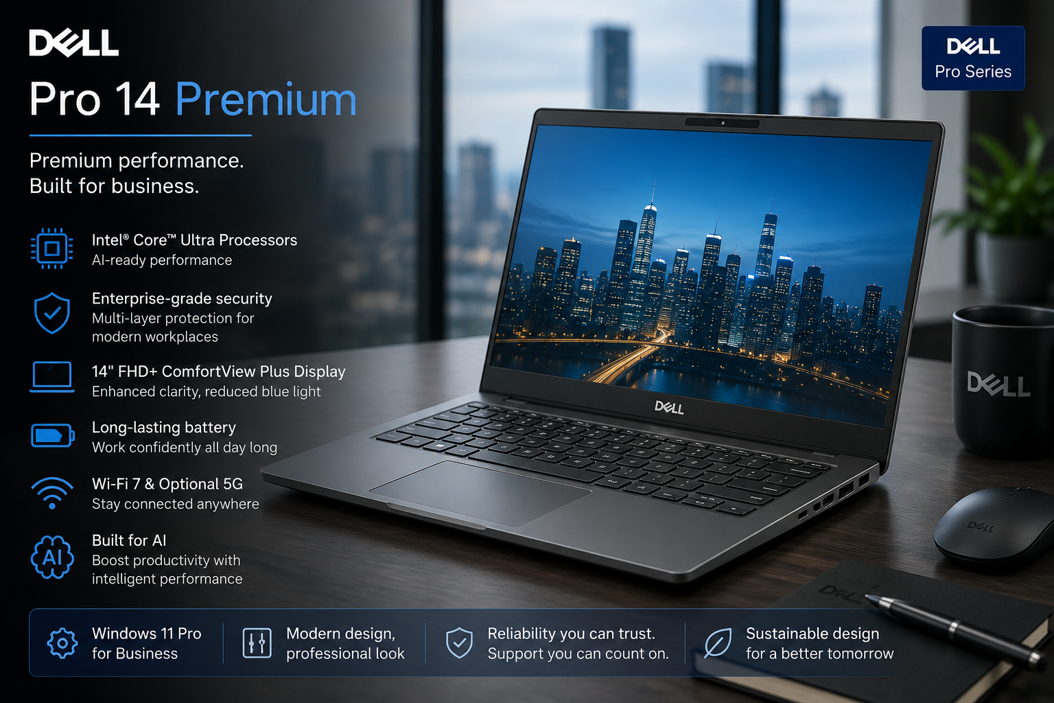 Top 10 Business Laptops in 2026:Dell Pro 14 Premium
