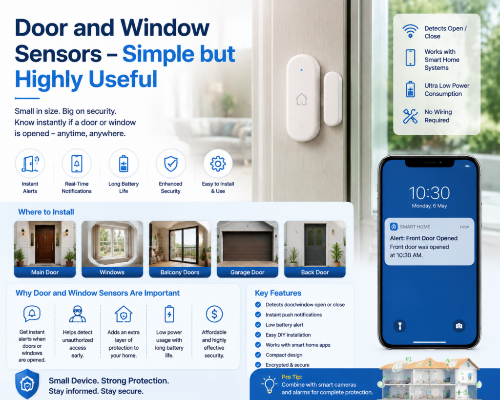 Door and Window Sensors for Smart Home Security in 2026