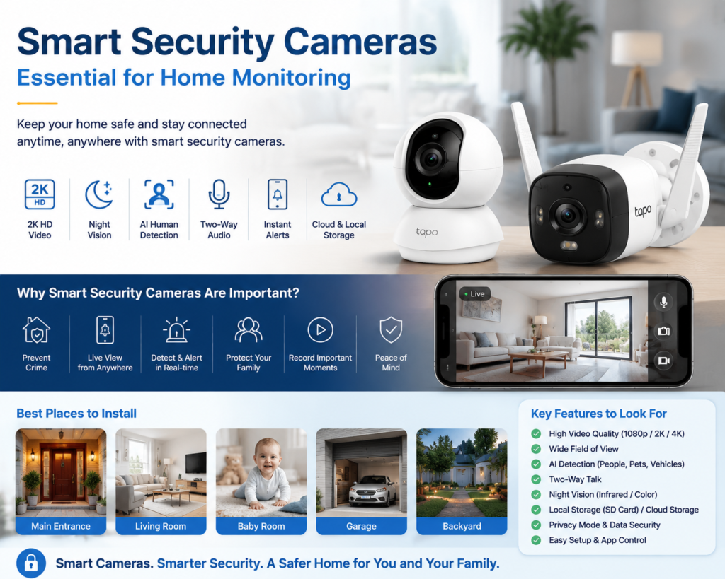 Smart Security Cameras for Home Monitoring in 2026