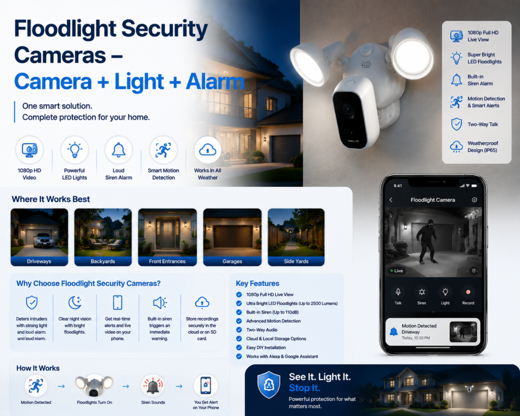 Floodlight Security Cameras for Smart Home Protection in 2026