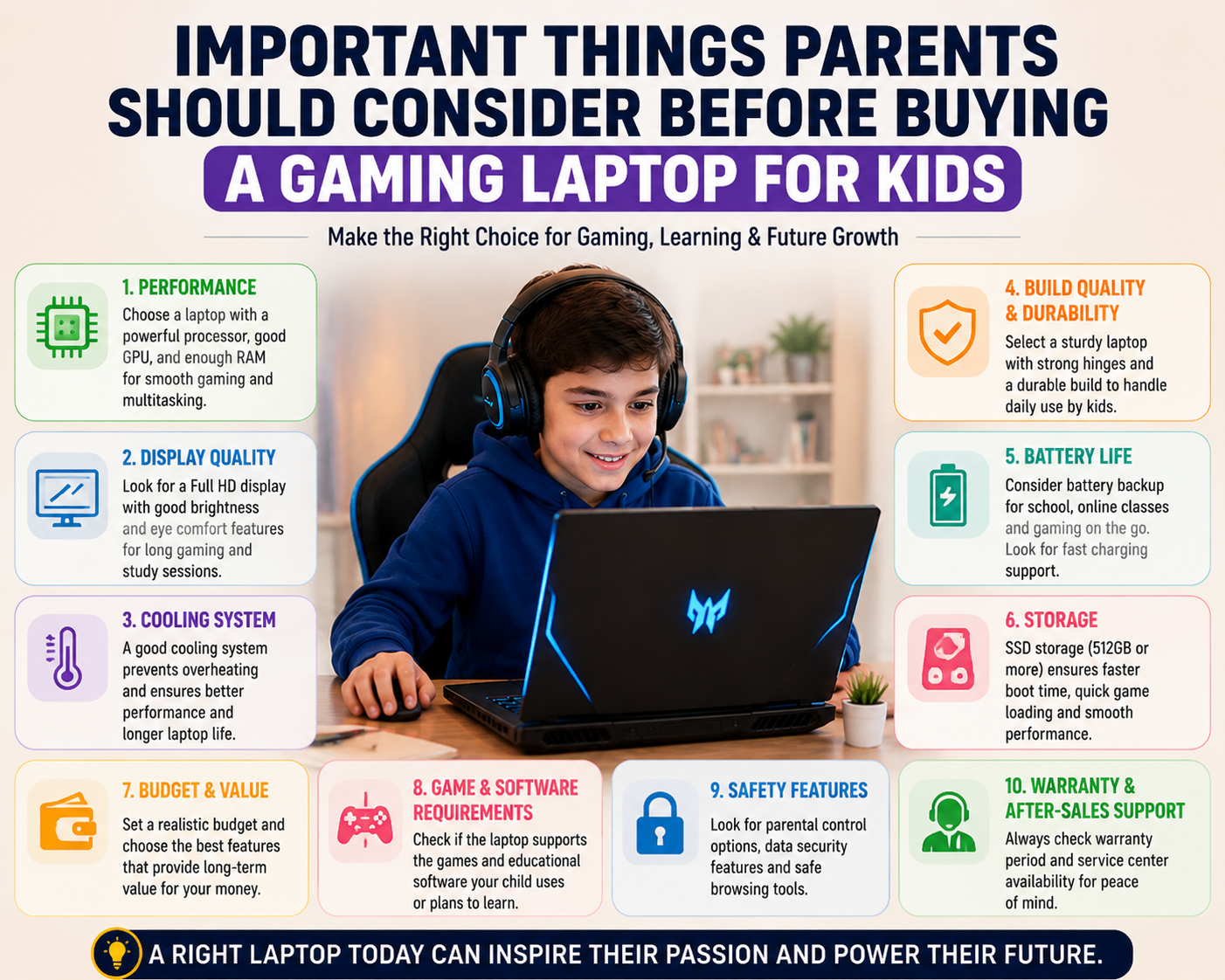 Important Things Parents Should Consider Before Buying a Gaming Laptop for Kids