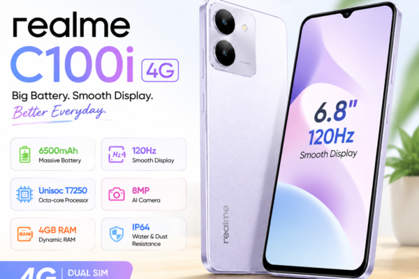Realme C100i 4G smartphone complete review with price, specifications, features, camera and battery details