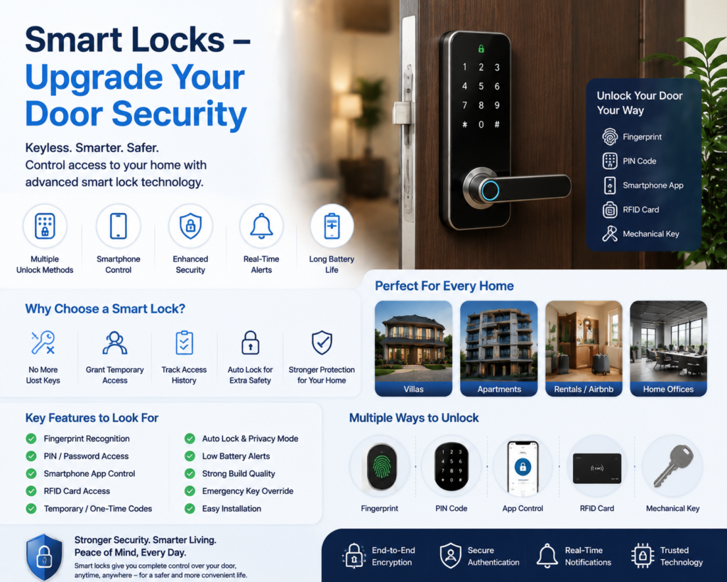 Smart Locks for Door Security and Smart Home Protection in 2026