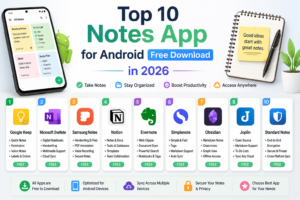 Top 10 free Notes App for Android for note taking and productivity in 2026
