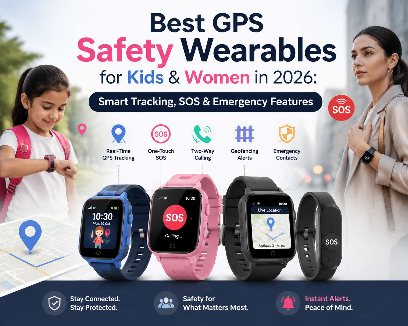 Best GPS safety wearables for kids and women in 2026 with smart tracking features