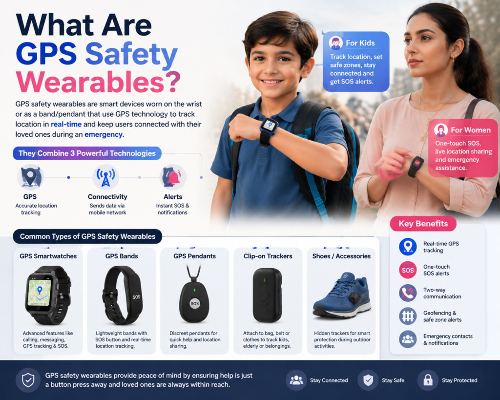 What are GPS safety wearables and how smart tracking devices help kids and women