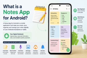 What is a Notes App for Android and how it helps users organize notes and tasks