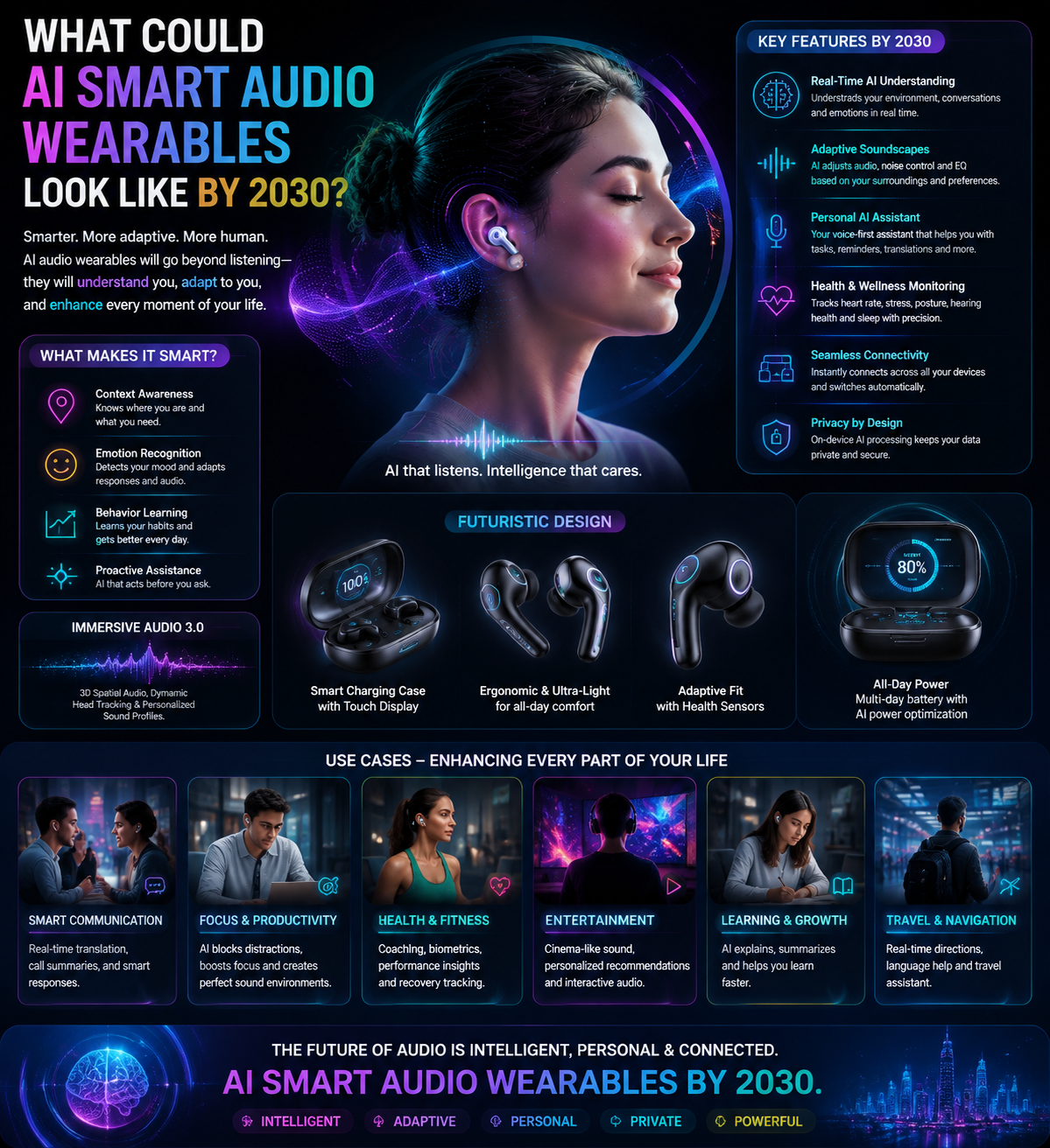 What Could AI Smart Audio Wearables Look Like by 2030?