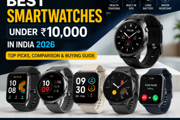 Best Smartwatches Under ₹10,000 in India 2026 with AMOLED Display, GPS and Health Features
