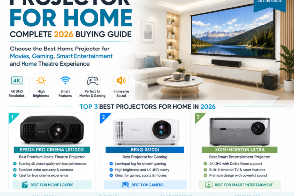 Projector for Home 2026 buying guide for movies gaming and home theatre