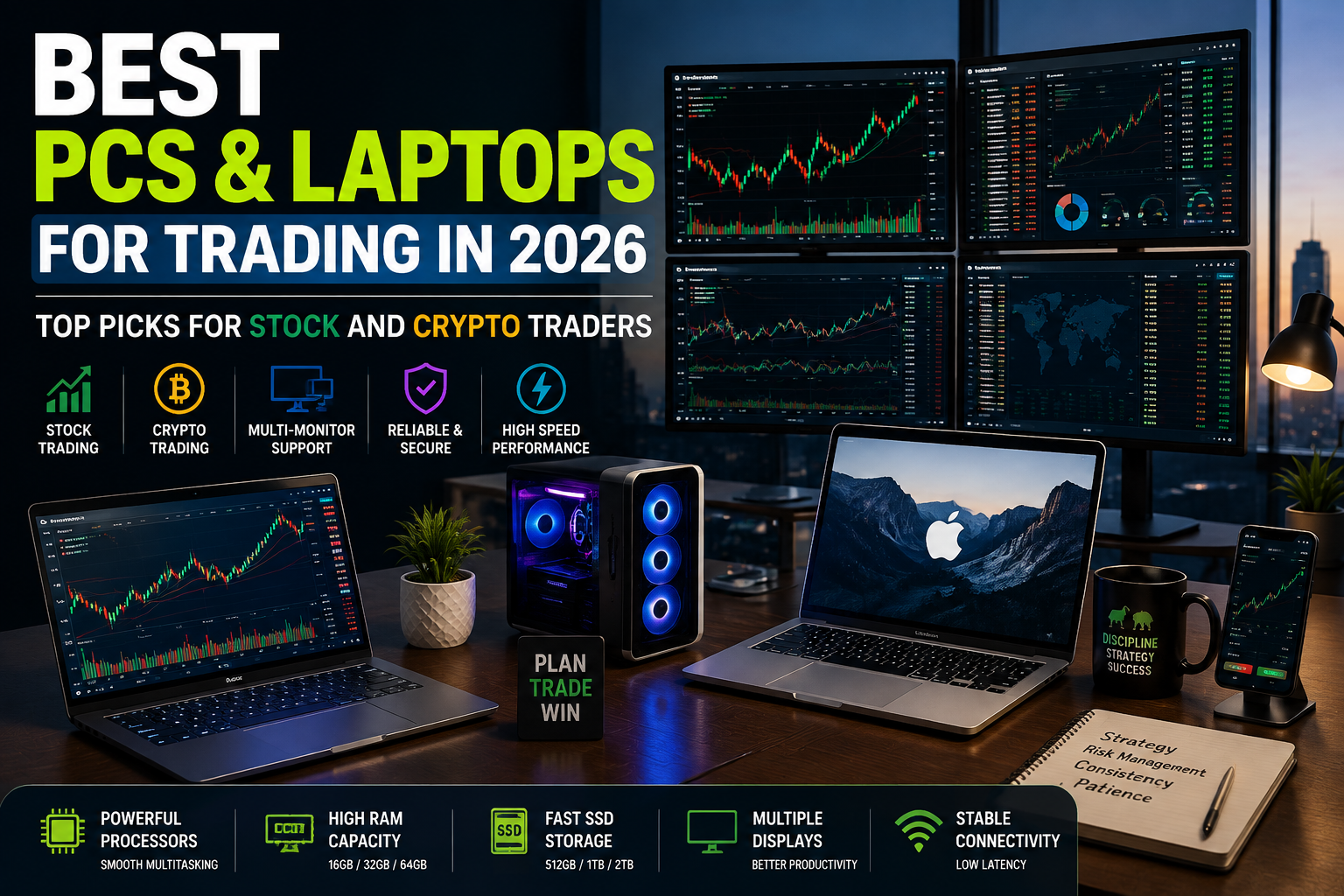 Best PCs and laptops for trading in 2026 for stock market traders