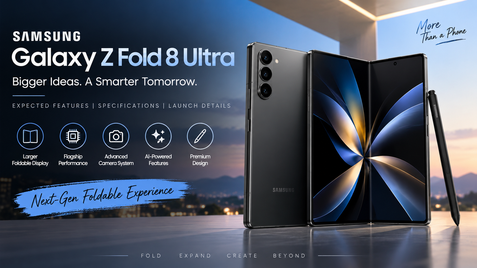 Samsung Galaxy Z Fold 8 Ultra expected features and specifications