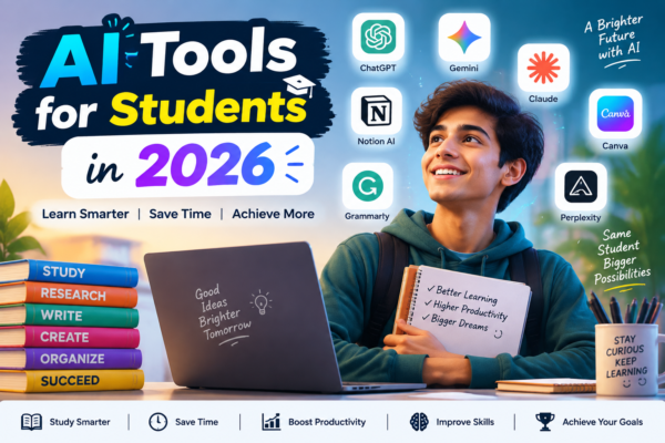 "Best AI tools for students in 2026 including free and paid AI apps for learning, research, coding and productivity"
