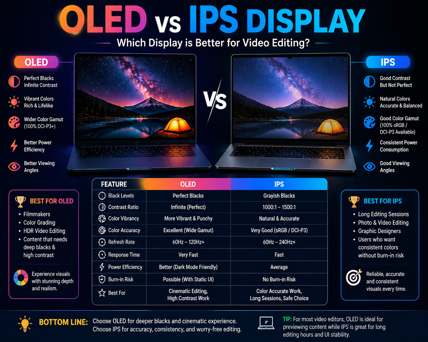OLED vs IPS Display
