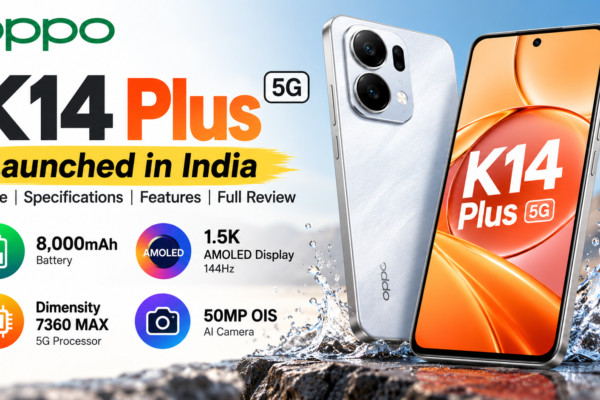 OPPO K14 Plus 5G launched in India with 8000mAh battery and 144Hz AMOLED display