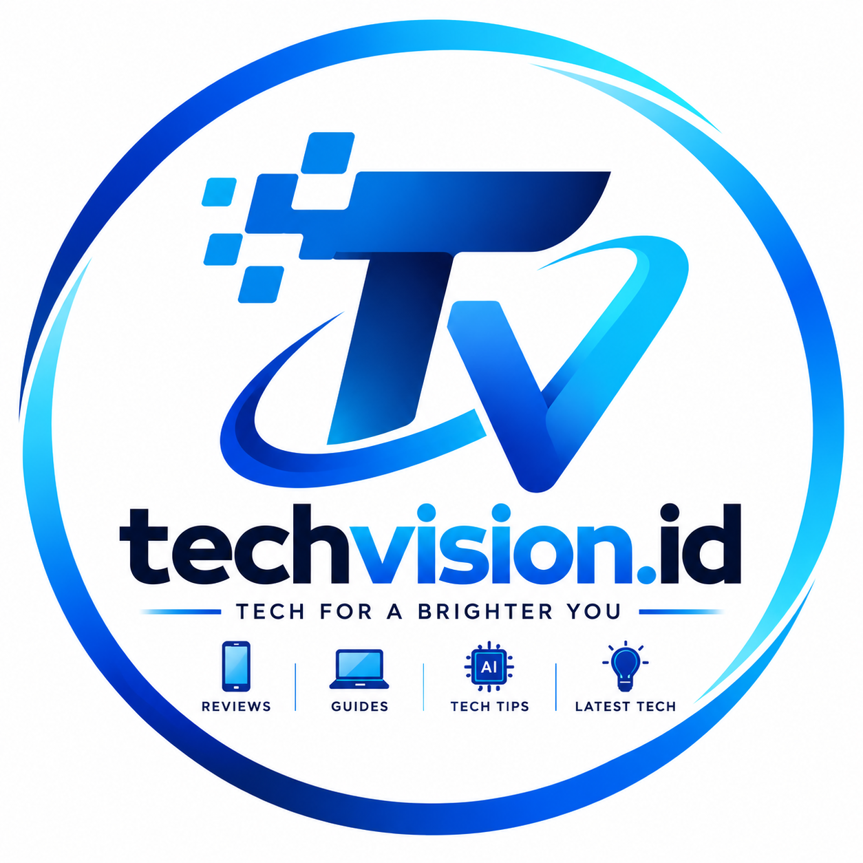 Techvision.id technology website logo